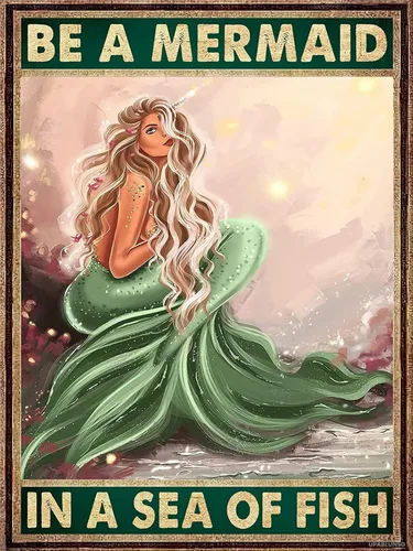 Regalo de Navidad Dream Mermaid Green Hermoso kit de pintura de diamante, pintura de diamante para adultos, punto de cruz, 5D, cristal de diamante