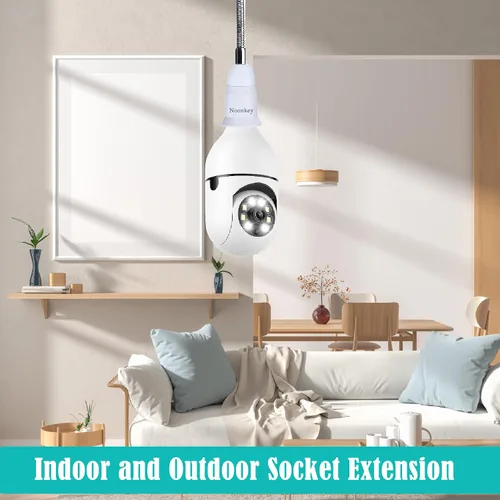 Miniatura 7 de Noonkey Extensor de enchufe de luz [2 unidades], cuello flexible ajustable de 360 grados, adaptador de extensión de 7.5 in/7.5 pulgadas, compatible