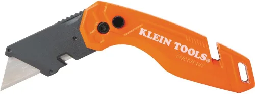 Miniatura 3 de Klein Tools 44303 FLICKBLADE Cuchillo utilitario plegable con almacenamiento de cuchillas, cuchillo utilitario con 5 cuchillas, compacto con botón