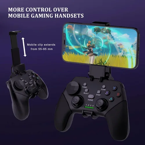 Miniatura 5 de Megadream Wireless Mobile Gaming Controller Gamepad for iPhone/Android/iPad/PC/Switch/PS4/iPad Joystick with Phone Holder, Supported Cloud Game