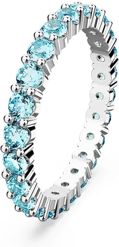 Miniatura 2 de SWAROVSKI Colección de anillos de cristal de matriz, corte redondo, engaste de punta, acabado rodio