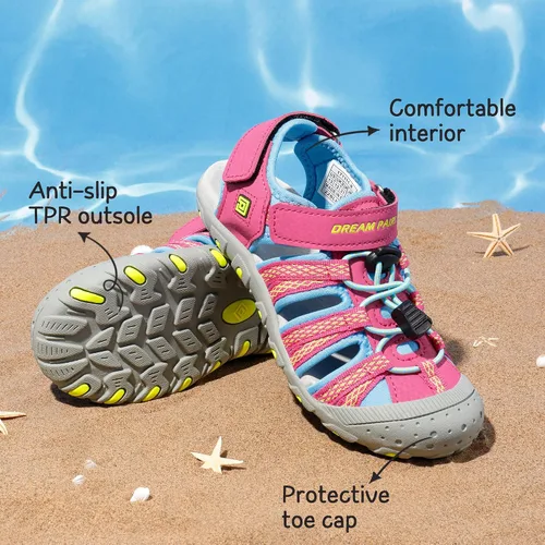 Miniatura 4 de Dream Pars - Sandalias de verano para niños y niñas, para niños pequeños y grandes, para exteriores