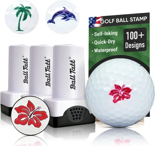 Sello de pelota de golf - Marcador autoentintado - Herramienta de marcado permanente de secado rápido, sin fugas ni recargas, sello de golf