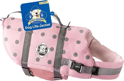 Miniatura 42 de Chaleco salvavidas para perros – Chaleco de natación para perros, ajustable, reflectante, cómodo, varios colores, patrones, chaleco de natación