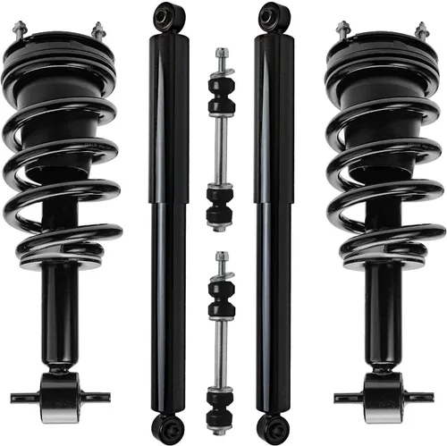 Miniatura 77 de Detroit Axle - Kit de puntales delanteros de 6 piezas para Ford Escape 2014-2019, 2 puntales y muelles helicoidales, 2 enlaces de barra