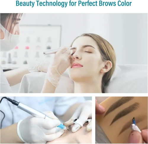 Miniatura 4 de Pigmentos PMU para cejas, 0.169 onzas/0.2 fl oz, tinta de tatuaje profesional para cejas de larga duración, tinta de microblading