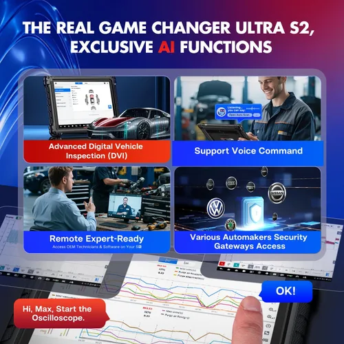 Miniatura 8 de Autel Escáner MaxiSYS Ultra S2, 2026 UltraS2 AI Herramienta de escaneo inteligente hasta MS919 S2 MS909S2 Ultra EV MSUltra, 6IN1 VCMI2, Topología
