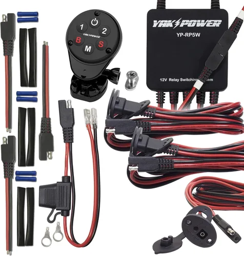 Miniatura 10 de Yak-Power Complete System for Kayaks Digital Switching with Plug-and-Play Connectivity and Control of Your 12-Volt Electronics
