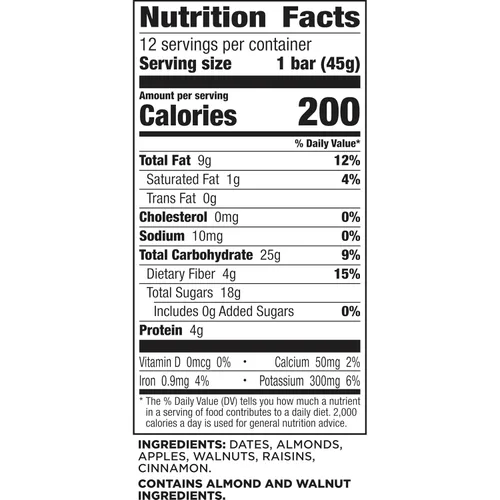 Miniatura 2 de Larabar - Pastel de manzana, barras veganas de frutas y nueces sin gluten, 12
