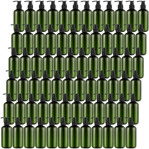 Miniatura 11 de 48 piezas dispensador de bomba de loción recargable dispensador de jabón de manos champú acondicionador plástico vacío 8oz/250ml transparente