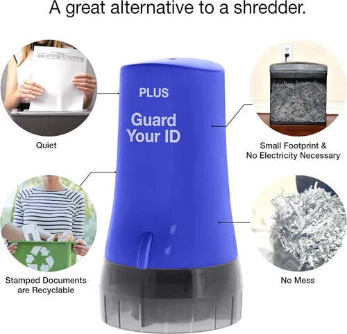 Miniatura 4 de Guard Your ID Advanced Roller 2.0 - Sello de seguridad para prevención de robo de identidad, color azul