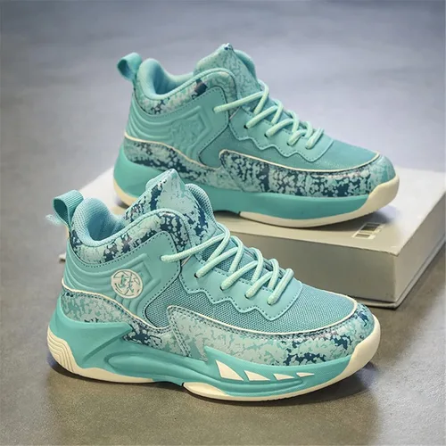 Miniatura 4 de Sanearde Zapatos de baloncesto para niños, tenis de voleibol ligeros, cómodos, antideslizantes