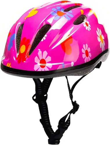 Casco de bicicleta súperligero rosa para niñas pequeñas y bebés. LOVE