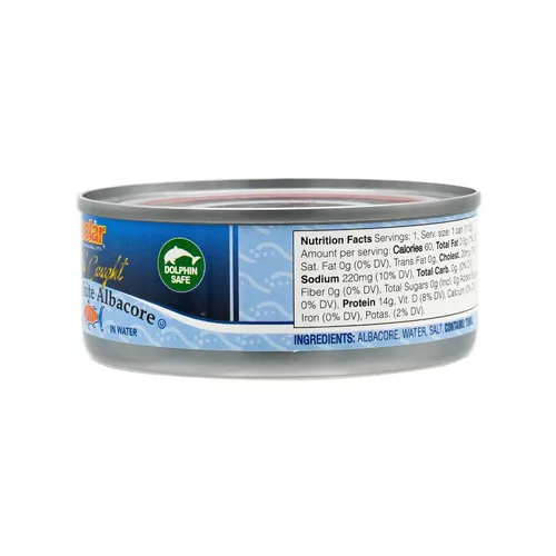 Miniatura 7 de MW Polar Atún, Albacora blanca sólida natural en agua, lata de 5 onzas (paquete de 12)