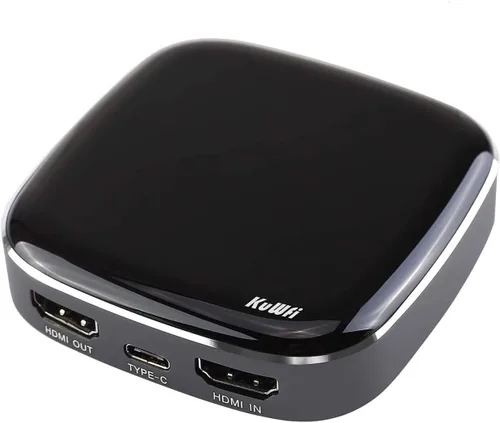 KuWFi Tipo-C Captura HDMI Dongle 4K 1080P 60fps HD Videojuego de captura de tarjeta convertidor, grabador Plug and Play para