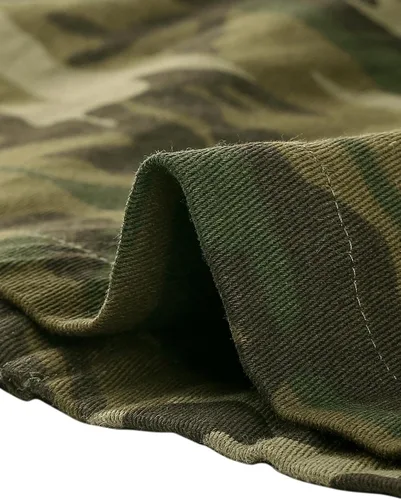 Miniatura 6 de Allegra K Chaleco de camuflaje con capucha y cordón en la cintura para mujer