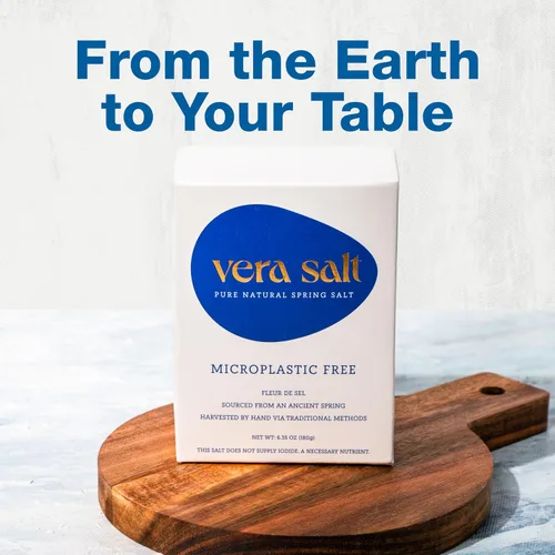 Miniatura 8 de Vera Salt Fleur de Sel - Sal de primavera - Paquete de 6.35 oz - Cristales cosechados a mano de España - Formados naturalmente con delicado crujido