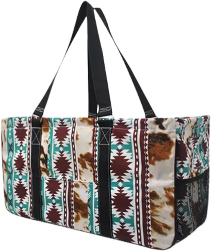 Miniatura 62 de NGIL Bolsa de comestibles reutilizable extra grande plegable de gran tamaño para comestibles, almacenamiento, picnic, playa, Flecha-negro
