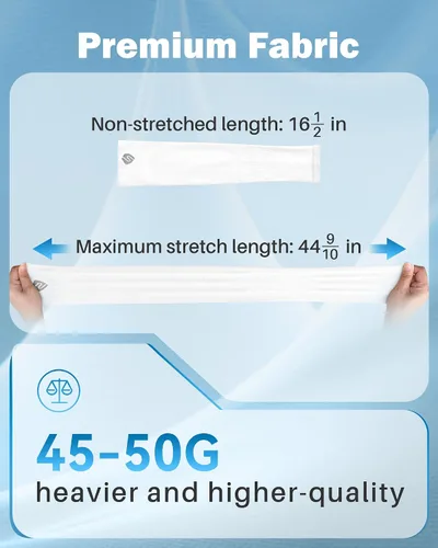 Miniatura 5 de Mangas para brazo, para hombres o mujeres. Para calentar o refrescar. Guantes de Compresión con factor de protección de los rayos ultravioleta UPF