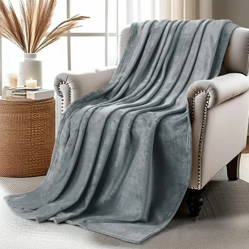 Miniatura 42 de Utopia Bedding Manta de forro polar negro, tamaño individual, ligera, mullida, suave, antiestática de microfibra (60 x 80 pulgadas)