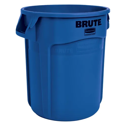 Miniatura 32 de Rubbermaid Commercial Products BRUTE - Bote de basura redondo resistente, 20 galones, azul, para paisajistas/sitios