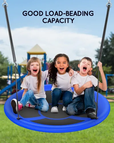 Miniatura 4 de Everyfun Columpio de Árbol Tipo Platillo Volador de 43" para Niños y Adultos, Capacidad de Peso de 700 libras, Columpio Platillo Volador Impermeable