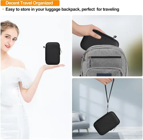 Miniatura 9 de Elonbo Funda para cámara digital Canon PowerShot SX740/SX730, Canon SX740/SX730 HS funda de transporte rígida + funda de silicona suave con cubierta