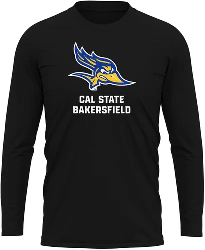 Miniatura 209 de Camisa deportiva de manga larga oficial de la NCAA Collegiate para hombre, colección negra con logotipo primario