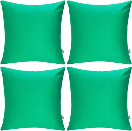 Miniatura 32 de Thmyo - Paquete de 4 fundas de almohada decorativas de 100 % algodón para lumbar, cómodas, sólidas, para Navidad/Halloween, fundas de cojín Blanco