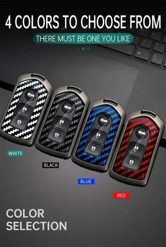 Miniatura 4 de ontto Soporte para llave de automóvil compatible con Toyota Camry Corolla Vios Reiz Highlander Crown Prado Yaris Key Fob Smart Remote Car Key Cover