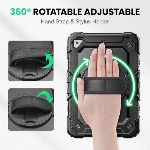 Miniatura 3 de SEYMAC para iPad mini 5/ Mini 4 Funda de 7.9 Pulgadas, Funda Protectora de Cuerpo Completo Resistente a Golpes con Protector de Pantalla, Soporte