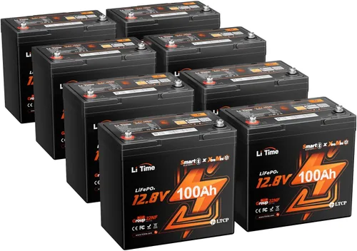 Miniatura 10 de Litime Batería LiFePO4 para motores de trolling de 12V 100Ah (Grupo 31), baterías de litio Bluetooth de 12 voltios, máx. 15000 ciclos profundos