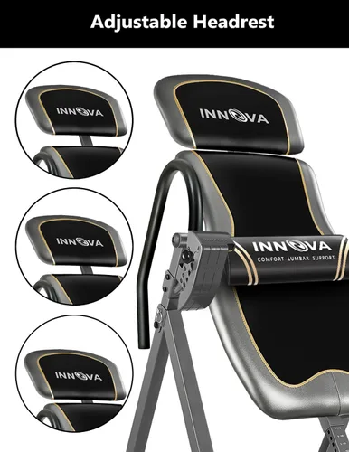 Miniatura 11 de Innova Health and Fitness Inversion Table with Adjustable Headrest, Reversible Ankle Holders, and 300 lb Weight Capacity
