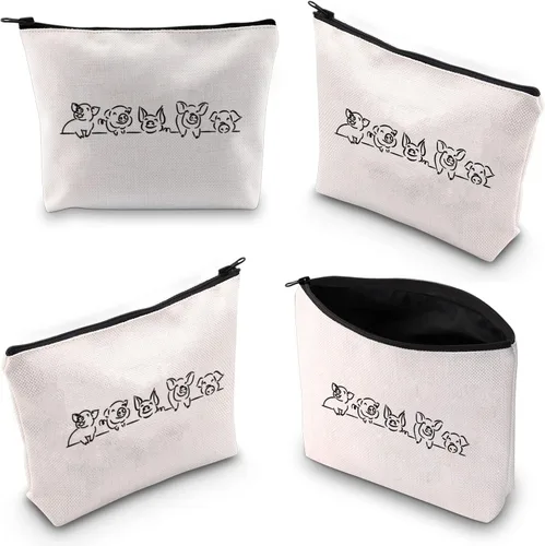 Miniatura 3 de XYANFA Bolsa de maquillaje de cerdos, regalo para amantes de los animales, bolsa con cremallera, regalo para granjero de cerdos, regalos para Bolsa