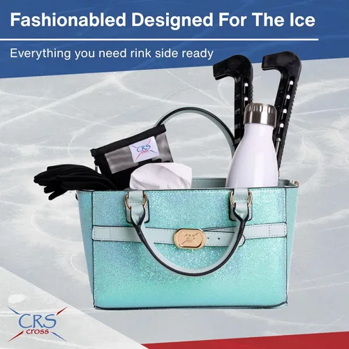 Miniatura 54 de CRS Cross Rink Side Tote. Ice Skating Accessory Bag-Figure Skating, Roller, Inline Skaters, Dance, Cheer.Organizes Guards Water Bottle Phone