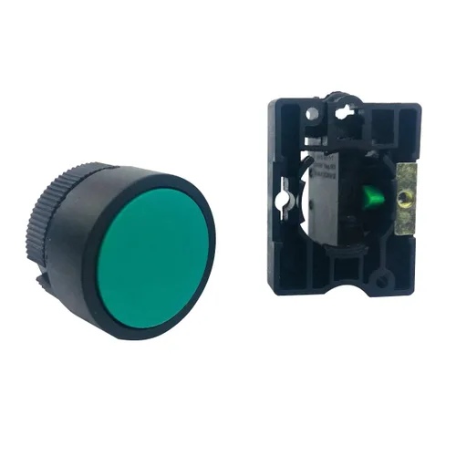Miniatura 2 de Interruptor de botón de reinicio de encendido y apagado momentáneo, 1 interruptor de botón instantáneo NO N/O Green Mark, 600V, 10 amperios