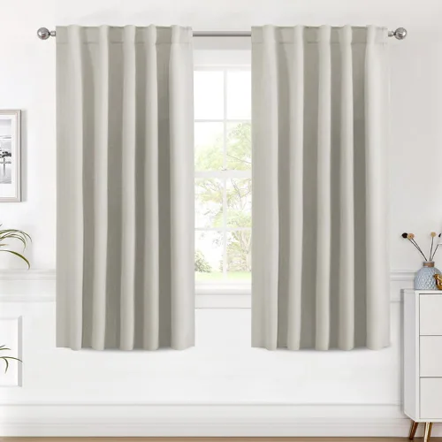 Miniatura 194 de H.VERSAILTEX Cortinas opacas con aislamiento térmico, paneles de tratamiento de ventana, cortinas opacas para oscurecer la habitación, cortinas Gris