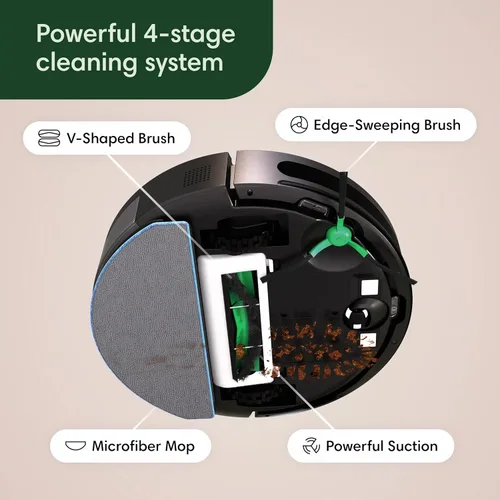 Miniatura 4 de iRobot Roomba Robot Aspiradora y Trapeador Combo (Y0140) - Aspiradoras y trapeadores, fácil de usar, succión de levantamiento de potencia, pisos
