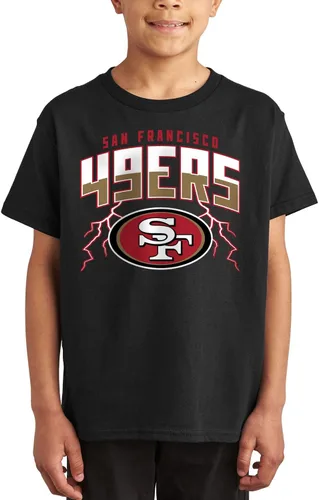 Junk Food Camiseta para niños estándar x NFL Team Lightning con licencia oficial para niños