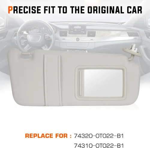 Miniatura 2 de Youxmoto Para Toyota Venza - Visera solar para el lado izquierdo del conductor y el lado derecho del pasajero, repuesto para Toyota Venza 2009 2010