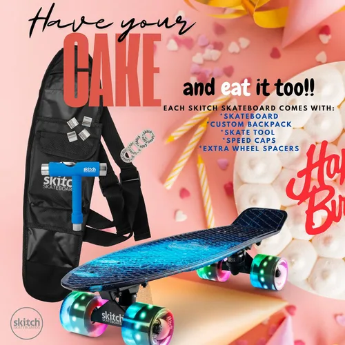 Miniatura 7 de SKITCH Patinetas para niños, adolescentes y adultos Juego de regalo de patineta premium para principiantes y profesionales, completo con tabla