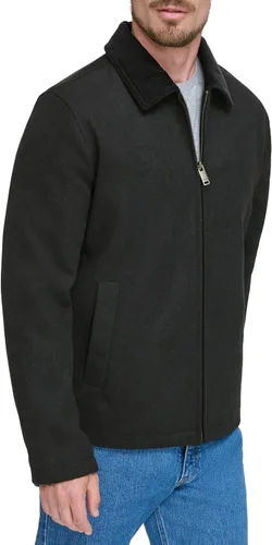 Miniatura 3 de Dockers Chaqueta de mezcla de lana con parte inferior abierta para hombre con babero acolchado