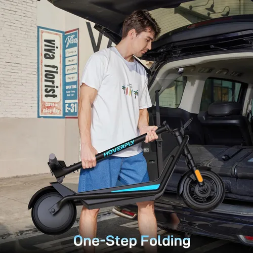 Miniatura 7 de HOVERFLY X1/X3/X5 Electric Scooter for Adults, Anti Flat 8.5"/10'' Solid Tire, Max 10/18/25 Miles Range and 15.5/20Mph Speed Power by 250W/500W Negro