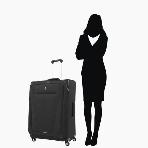 Miniatura 217 de Travelpro Maxlite 5 - Juego de 2 piezas de equipaje de mano de tela, expandibles con 4 ruedas giratorias, bolso blando para debajo del asiento, Negro