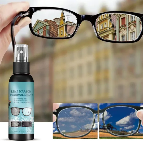 Miniatura 6 de ROWPOZ Spray limpiador de cristales para ojos, removedor de arañazos de lentes para lentes de 3.4 fl oz, limpiador de lentes en aerosol para gafas