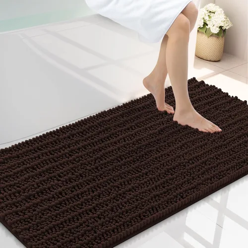 Miniatura 126 de Smiry Alfombras de Baño 24x16 pulgadas, Alfombras de Baño de Chenilla Extra Suaves y Absorbentes, Respaldo de Goma Antideslizante, Lavable a Máquina