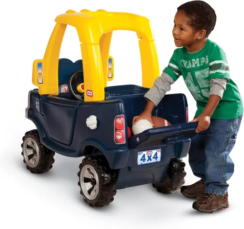 Miniatura 2 de Little Tikes Black Taxi Cozy Coupe Riding Game with Horns That Really Works, Snap Switch and Tank Lid