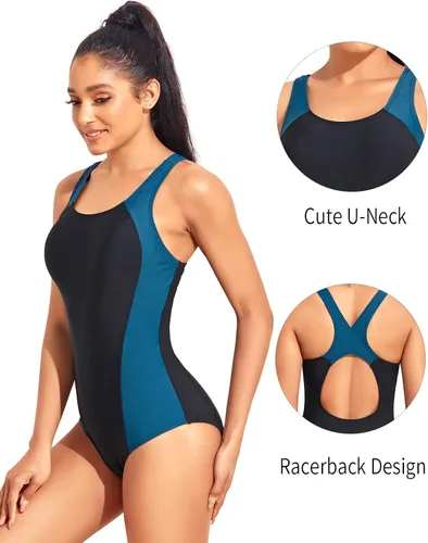 Miniatura 5 de Aqua Eve Traje de baño deportivo de una pieza para mujer