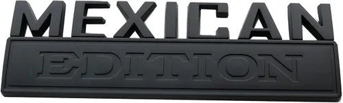 Miniatura 5 de 1 pieza emblema insignia calcomanía edición mexicana grande de 7" bandera de automóvil calcomanía militar de repuesto para F150 F250 F350 Chevy Negro