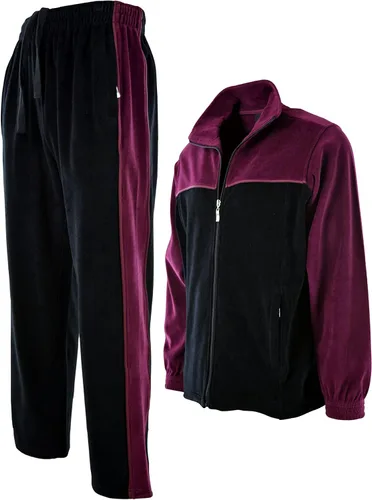 Miniatura 2 de ChoiceApparel Chándal de terciopelo para hombre con bolsillos con cremallera